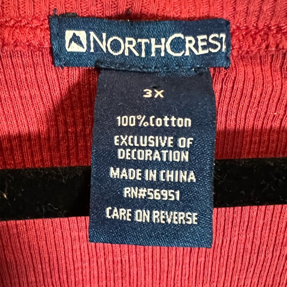 NWT NorthCrest womens top with embellishment Size 2X - Picture 6 of 6